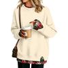 Women's Casual Printed Long Sleeve Sweatshirt with Design, Loose Fit Pullover Top