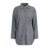 Shop   Women S looSe Ribbed Corduroy Collared Shirt Charcoal Ean Wbl 20988   