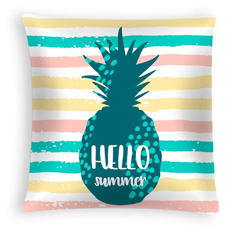 Tropical Summer Beach Style Coconut Tree Print Pattern Sofa Cushion Cover Pillowcase Home Party Car Bedding