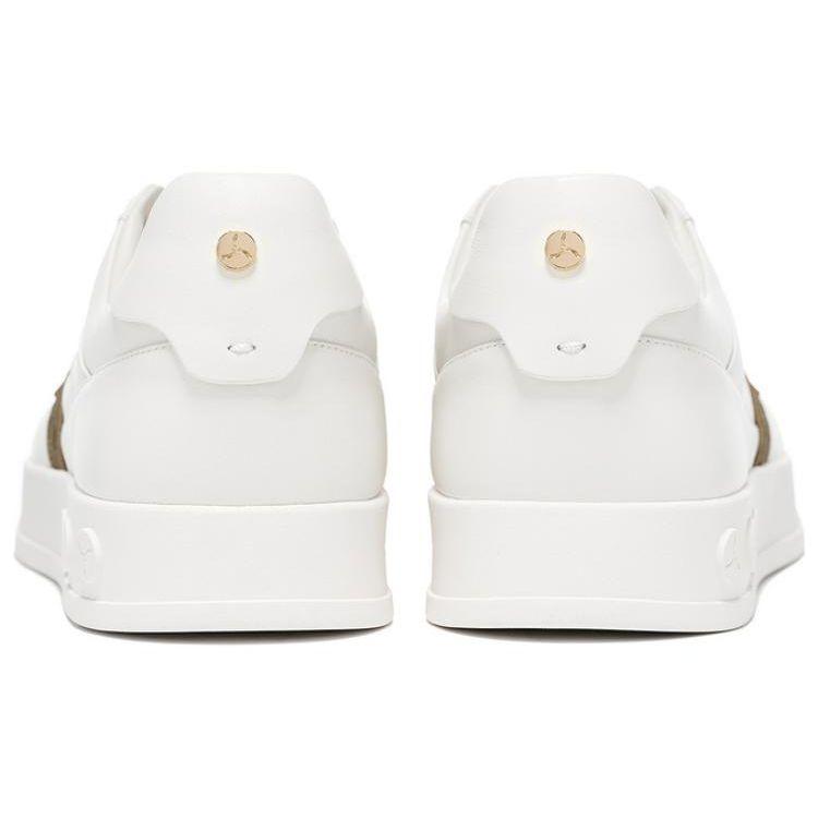 Li-Ning 1990 Rebound Shock Absorption Low-Top Sneakers Men Sneakers White Brown ALHT065-3