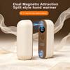 Split Style Hand warmer with Magnetic Suction and LCD Display for Temperature Independent Heating, Changing from One to Two