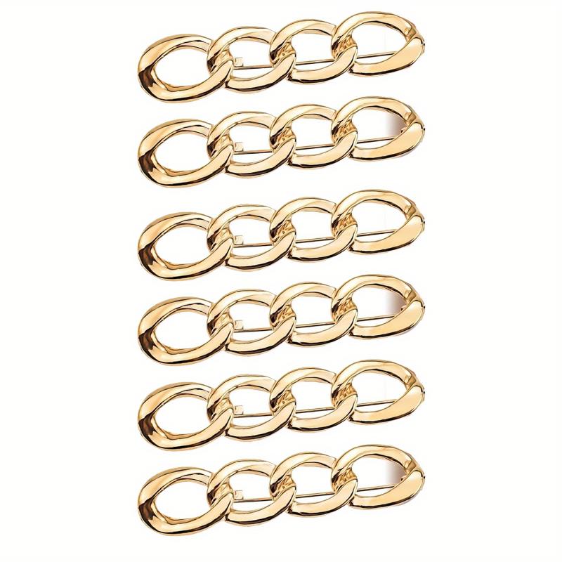 6Pcs Adjustable Jeans Button, Pant Waist Tightener For Waist Pins Brooch Tightening Waistband