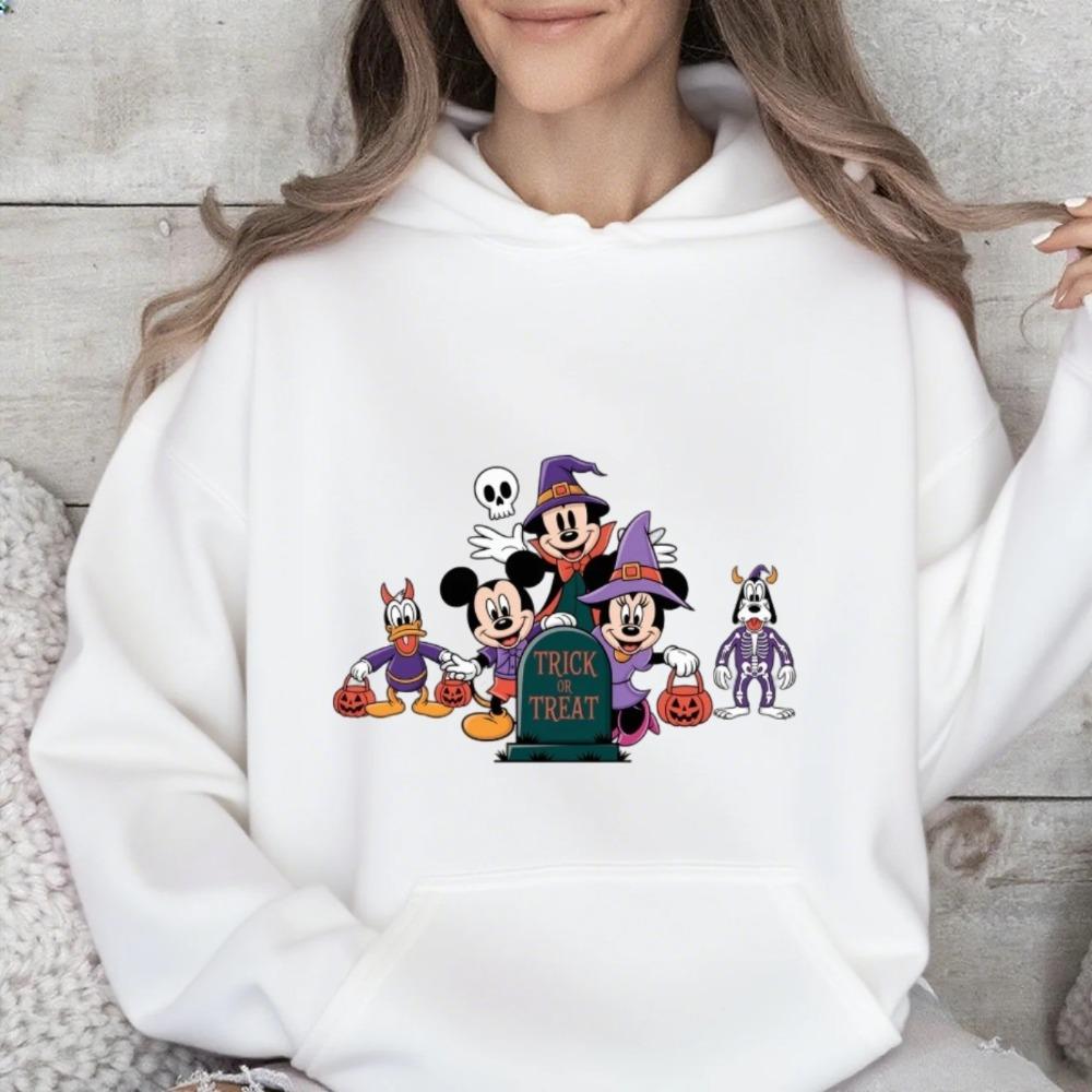 Disney Parent-child Costume Children's Halloween Pumpkin Mickey Family Autumn and Winter Pure Cotton Multi-color Sweatshirt