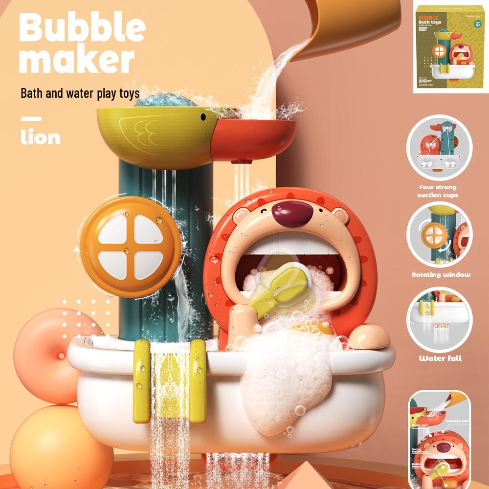 Spin-and-Play Yellow Duck Baby Bath Sprinkler Toy for Kids