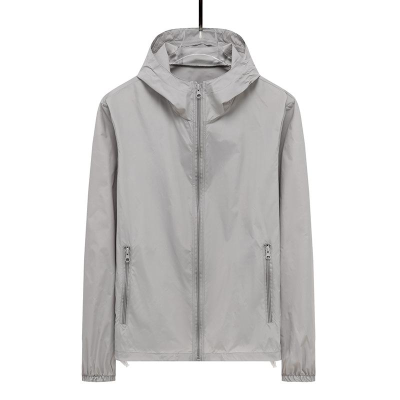 Men's Summer Breathable Ice-Silk Lightweight Sun Protection Shirt Fishing Sun Protection Cardigan Jacket