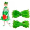 Furry Large Green Hair Bow Christmas Hair Clip Women Girl Party Costume