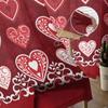 Valentinstag Liebe Romantik Festival Gardinen für Wohnzimmer Küche Fenster Vorhänge Schlafzimmer Tüll Voile Vorhänge
