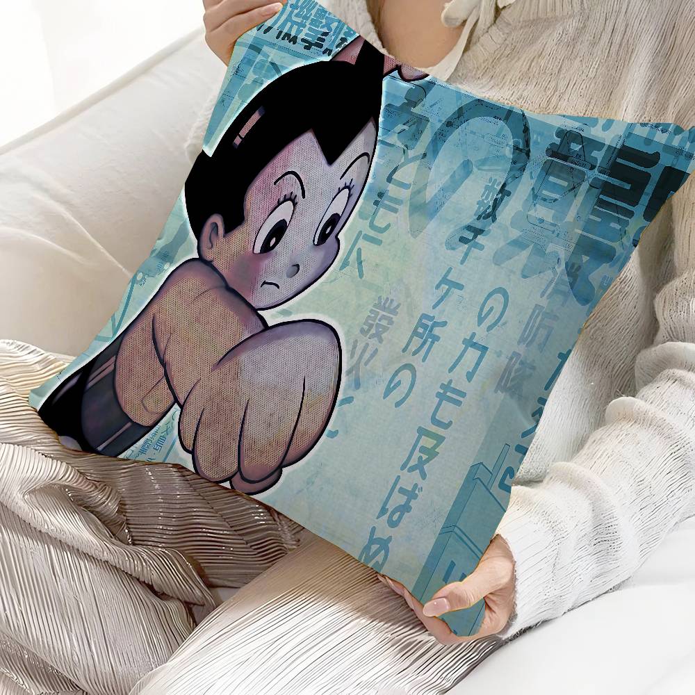 A-Astro Boy Anime Cushion Cover Car Throw Pillow Case For Sofa Car Christmas Gift 40x40cm 45x45cm