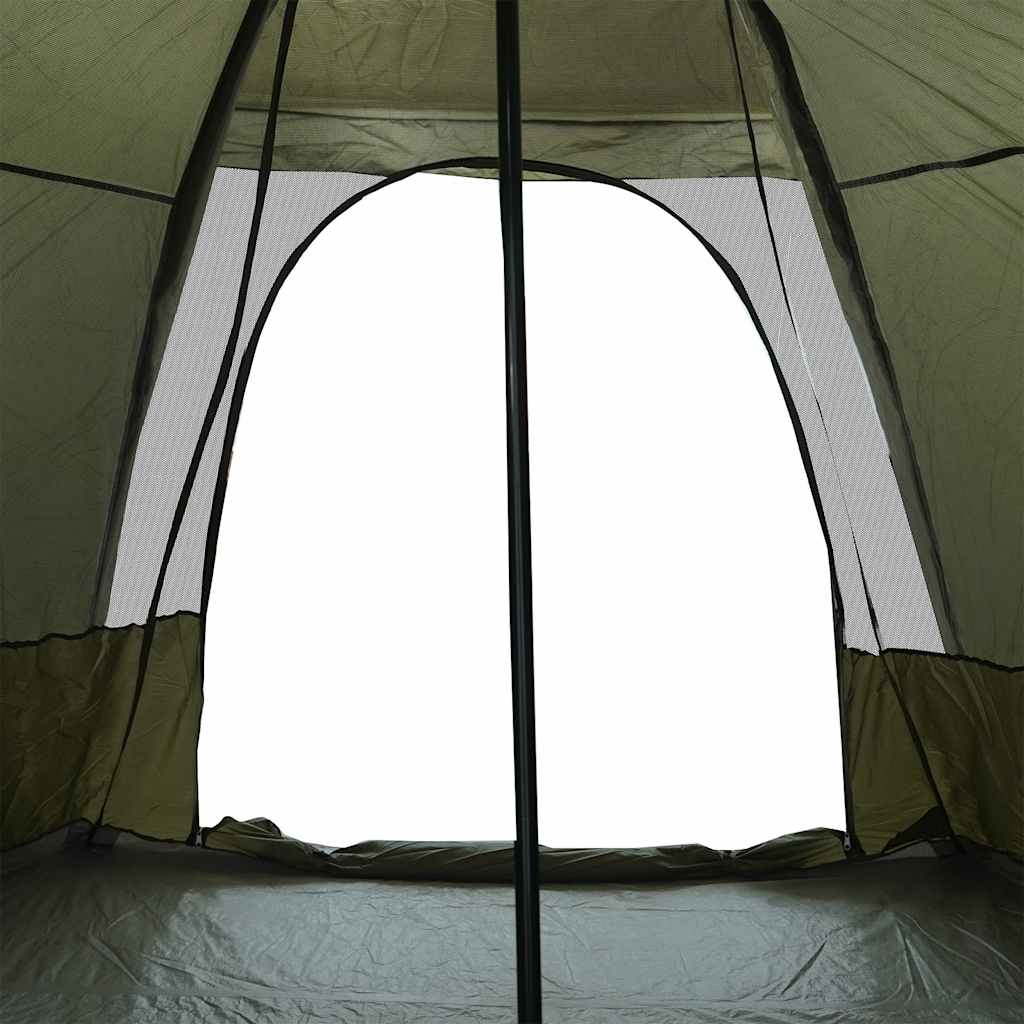 Tipi Family Tent for 6 People Olive Green Waterproof