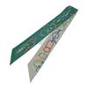 HERMES   scarf green/white silk Women