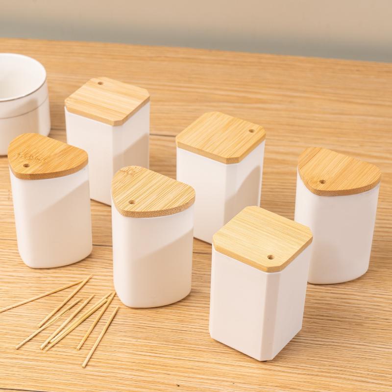 Portable Pocket Toothpick Holder Dispenser Home Table Decor Toothpick Box With Lid
