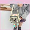 Cartoon Plush Square Bag With Large Capacity For Daily Use And Girls