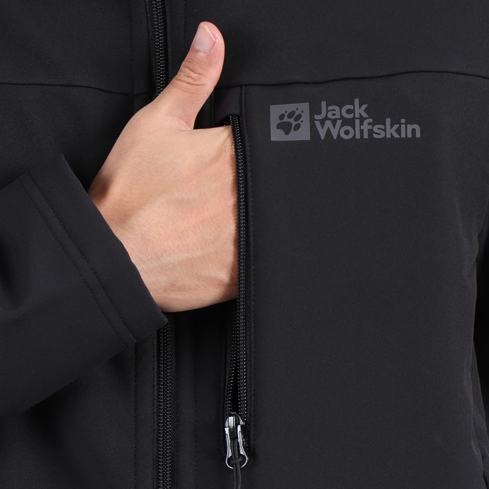 Full Zip Blouson 5032061 WHIRLWIND Mountain Climbing [Jack Wolfskin] Men's (TEXASHIELD Windproof/Stretchy) [ / ] 6000_black Asia_M