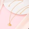 Golden Necklace 925 Sterling Silver Sun Moon Classic Simple Adjustable Necklace for Women Girl Fashion Jewelry Gifts