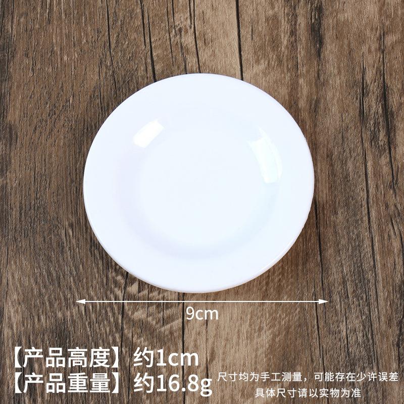 Mini Miniature Simulation Plate Small Bowl Tableware Diy Food Play Accessories Mini Container Play House Kitchen Toys