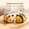 Cute Cartoon Bee Plush Keychain Pendant