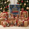 Acrylic Christmas Tree Decorations 2026 Dog Advent Calendar, 24 2D Puppy Ornaments Countdown Pet Themed Holiday Gifts Cartoon Festive Pendants