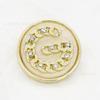 6Pcs Luxurious Design Inlaid With Rhinestones Metal  Button For Clothing Coat Skirt Clothing Accessory High Qulity Glod Black