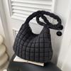 Giacca Casual in Cotone da Donna Stile Coreano a Pieghe a Nuvola con Spalle a Bolla Borsa a Tracolla