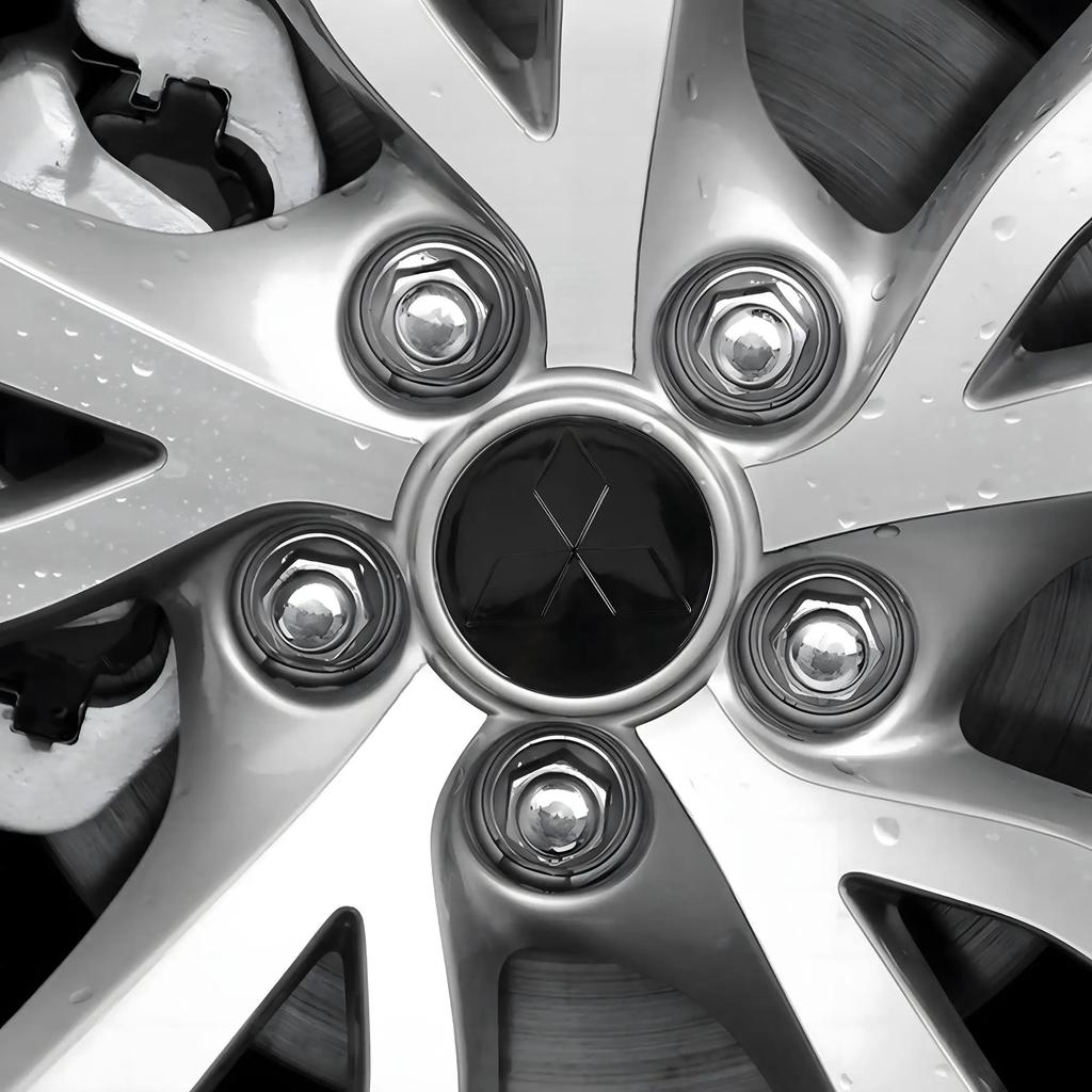 4 SZTUKI 58/60/81mm Kołpaki do Kół Samochodowych Felg Dekielki Środkowe z Emblematem Dla Mitsubishi Ralliart Lancer Cordia Pajero Outlander L200 EVO Colt