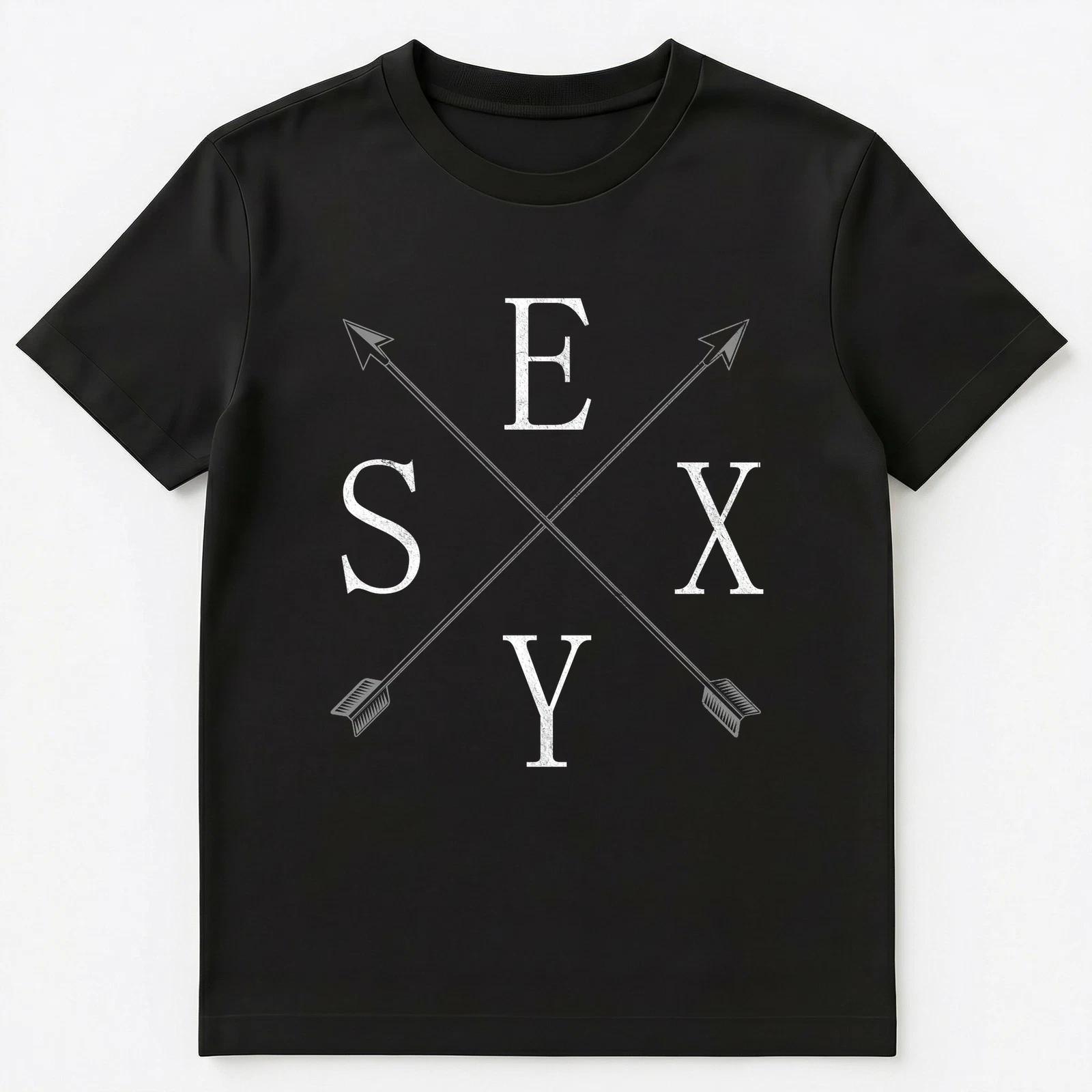 Minimalist Word Sexy With Arrows And Pointers Unisex T-Shirt S