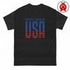 Proudly Made in USA T-Shirt, Patriotic Graphic Tee, American Pride Classic Cotton Shirt, Conservative Casual Top