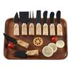 Stainless Steel Cheese & Pizza Knife with Rubber Wood Handle