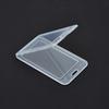 Transparent Double Sided Flip Cover Card Holder Badge Holder Work ID Card Case with Lanyard Slot for Office School Bus Access Control