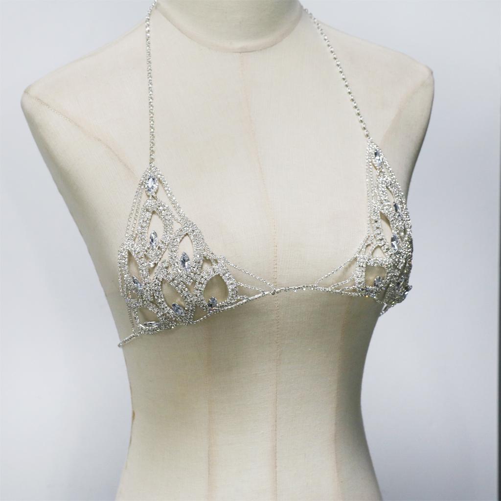 Sexy Accessories, Fashionable Hollow Rhinestone Chest Chain, Sexy Nightclub Party Wear Accessories Europe And The United States