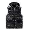 Men's Wash-free Down Cotton Vest: Warm Padded Gilet for Autumn and Winter, Plus Size Workwear.