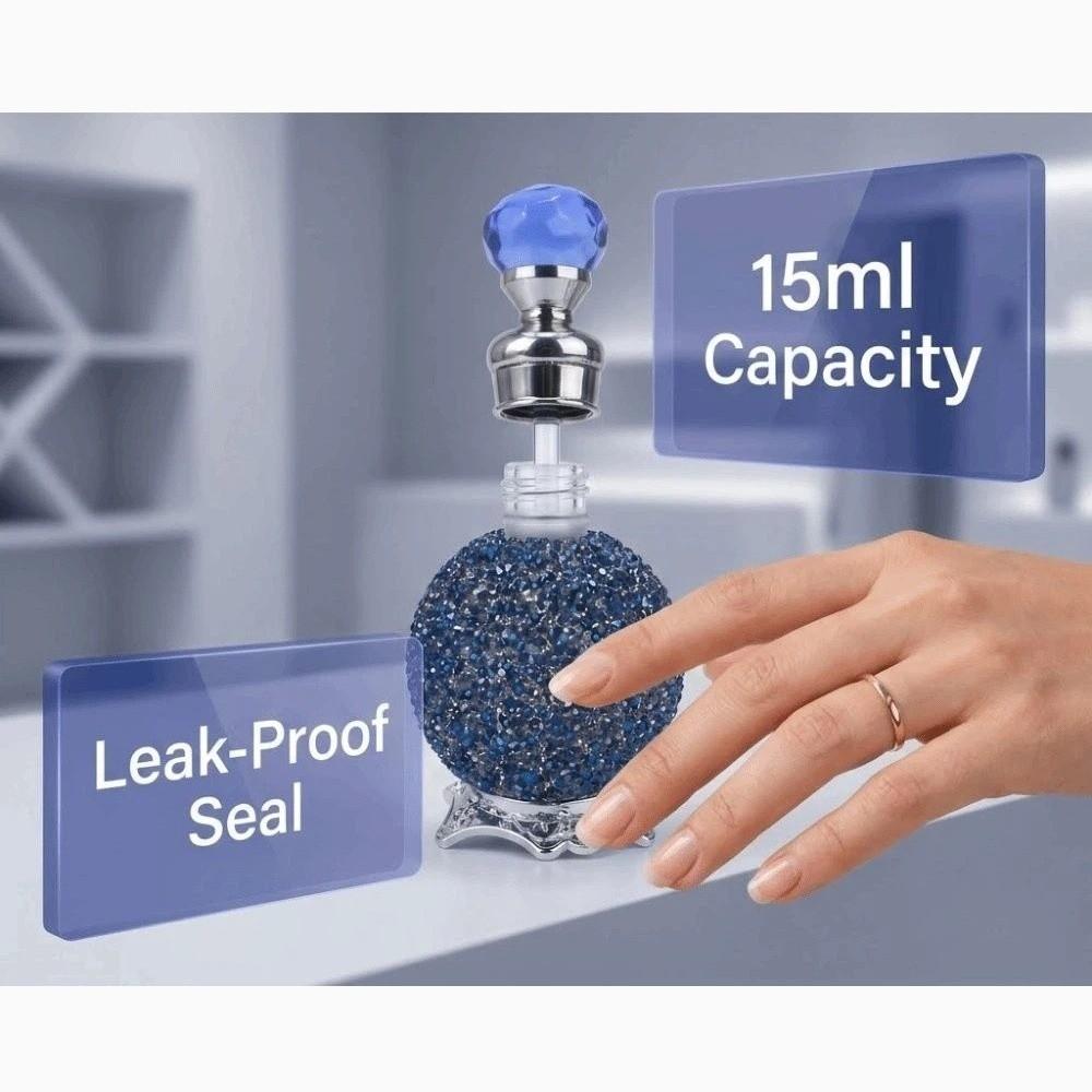 15ml Essential Oil Dispenser Bottle Glitter Sparkly Refillable Bottle Cosmetics Packaging
