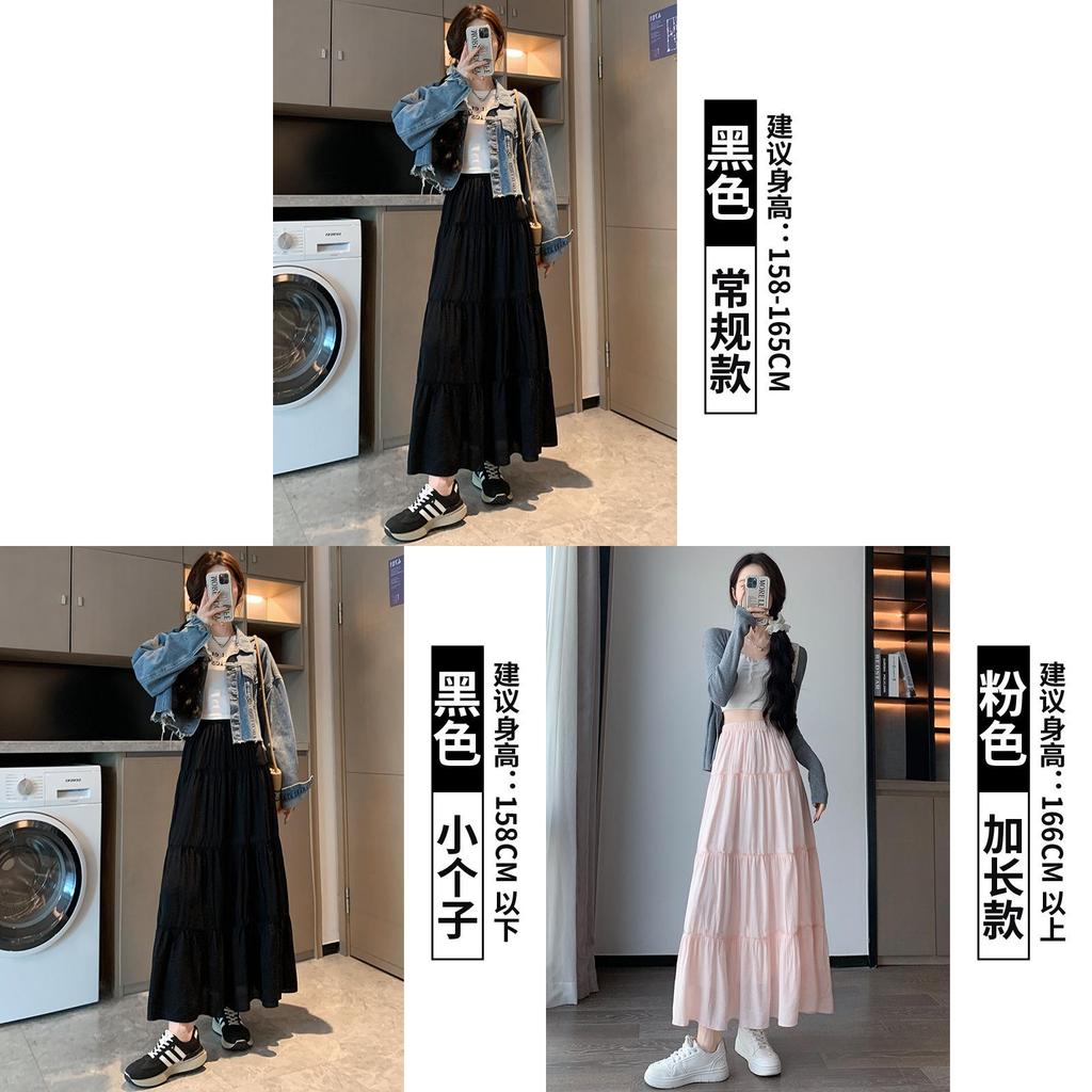 Womens Highwaist Flared Skirt With Pleated Design For Spring Casual Wear