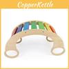 Wooden Balance Board For Kids Indoor Play With Rainbow Rocker For Sensory Development
