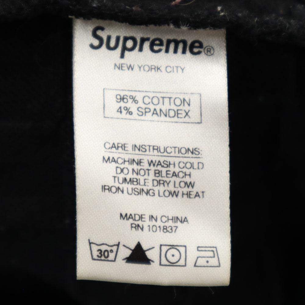 Supreme Camiseta de manga larga con media cremallera M negra jersey Hombre Usado