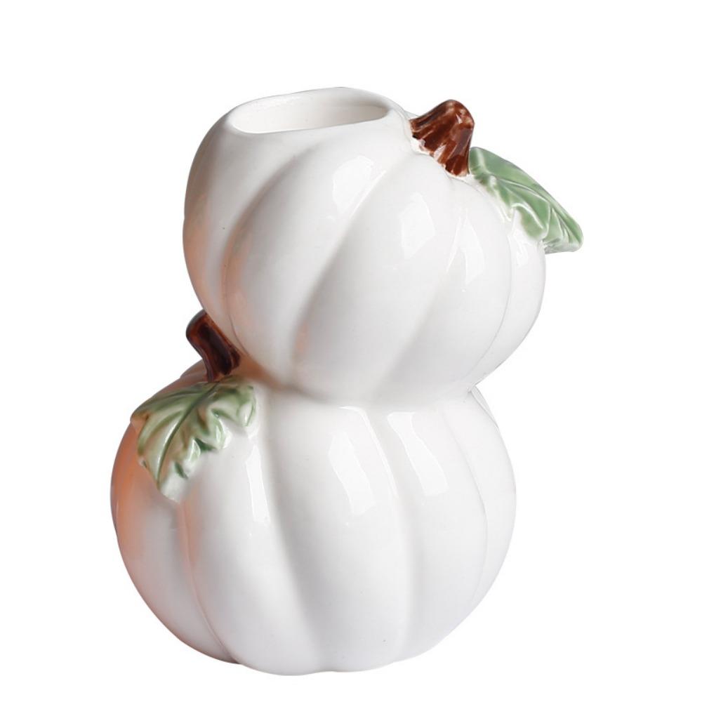 Ceramic Halloween Candle Stick Centerpiece Halloween Decor Pumpkin Candle Stand Tabletop Decor
