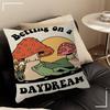 Dancing Frogs Riding Mushrooms Pillow Gift Home Office Decoration Pillow Bedroom Sofa Car Cushion CoverPillow Case