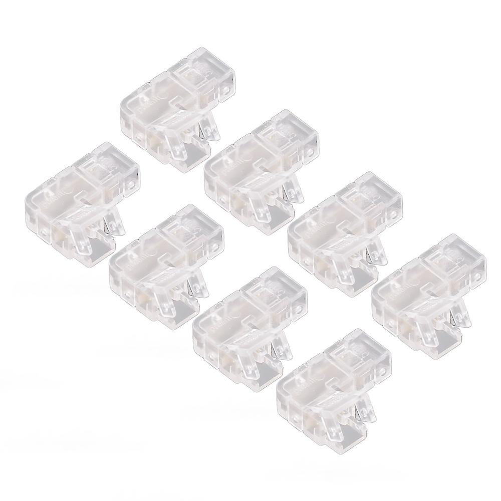 8pcs 5mm LED Strip Light Connectors 2 Pin 2 Pin Light Connectors  For DIY Home Projects