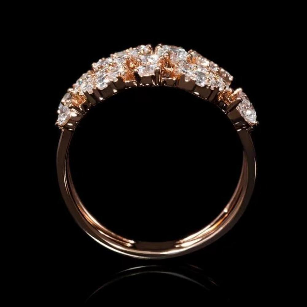 Underbara Lyxringar för Kvinnor Bröllopsförlovningstillbehör Unik Damring Mode Smycken Gåvor