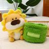 Creative Sun Flower Lion Plush Toy Children Comfort Doll Bottle Lion Home Healing Pillow