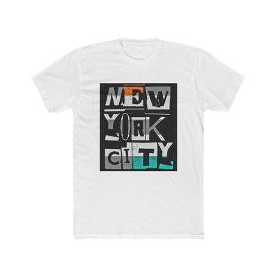 NYC Graphic Tee #1, Men's Cotton Crew Tee, Trendy Edgy Logo Tee