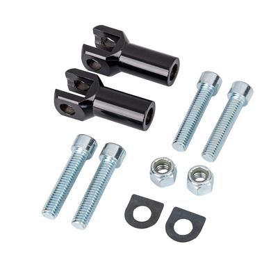 Passenger Foot Pegs Support Mounting Kit To Fit Harley Davidson Softail 2000-2018 (Black)