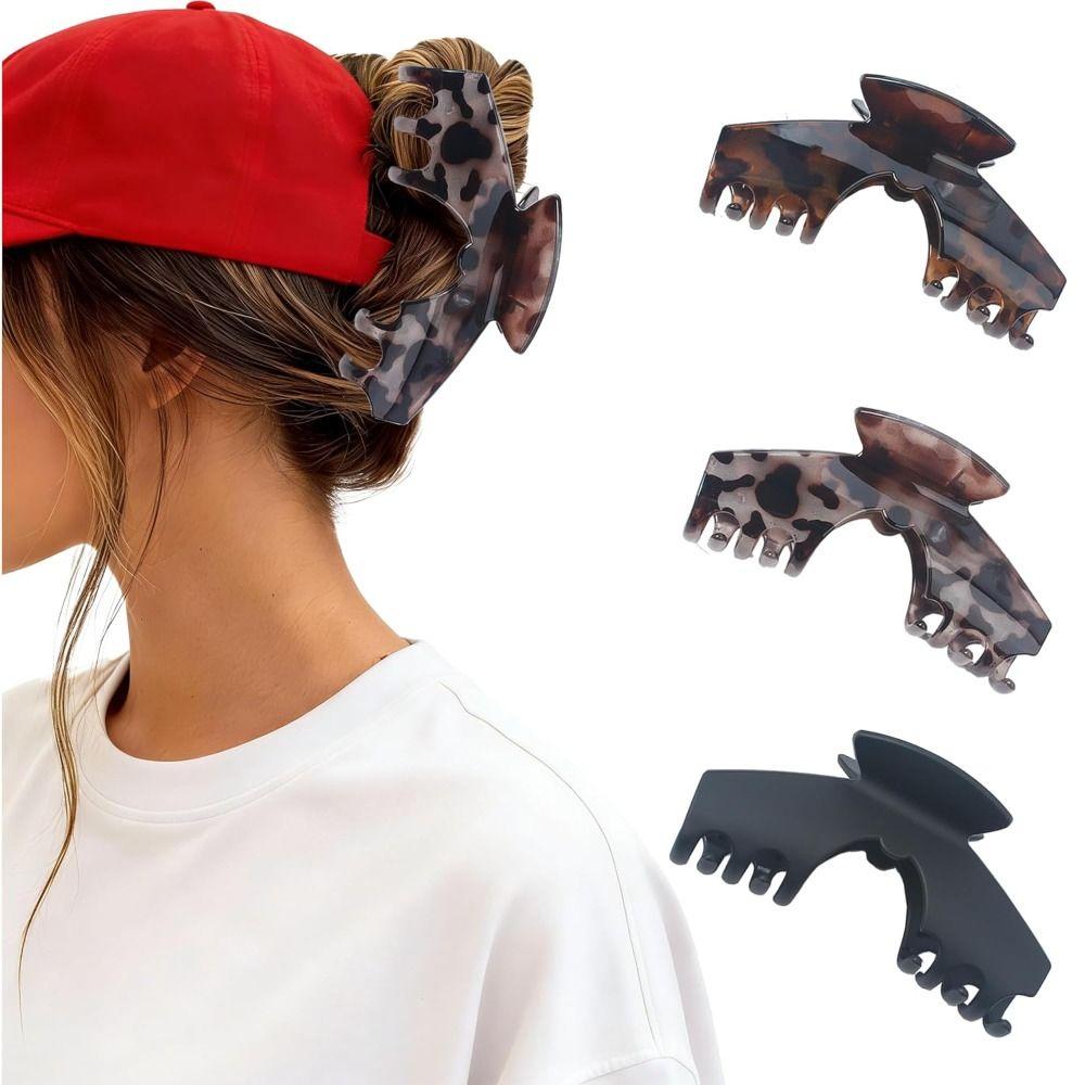Non-Slip Design Hat Claw Clips Large Size Cap Clips New Hair Clips  Thick Hair