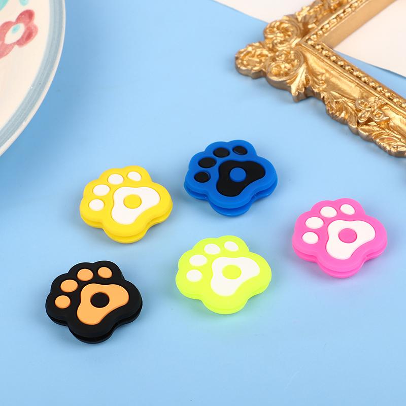 1Pc Cartoon Cat Paw Shape Tennis Racket Vibration Dampeners Silicone Tennis Racquet Shock Absorber Anti-Vibration Accessories