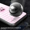 For iPhone 17 Pro Case PC TPU Tempered Glass Pattern Printing Phone Back Cover