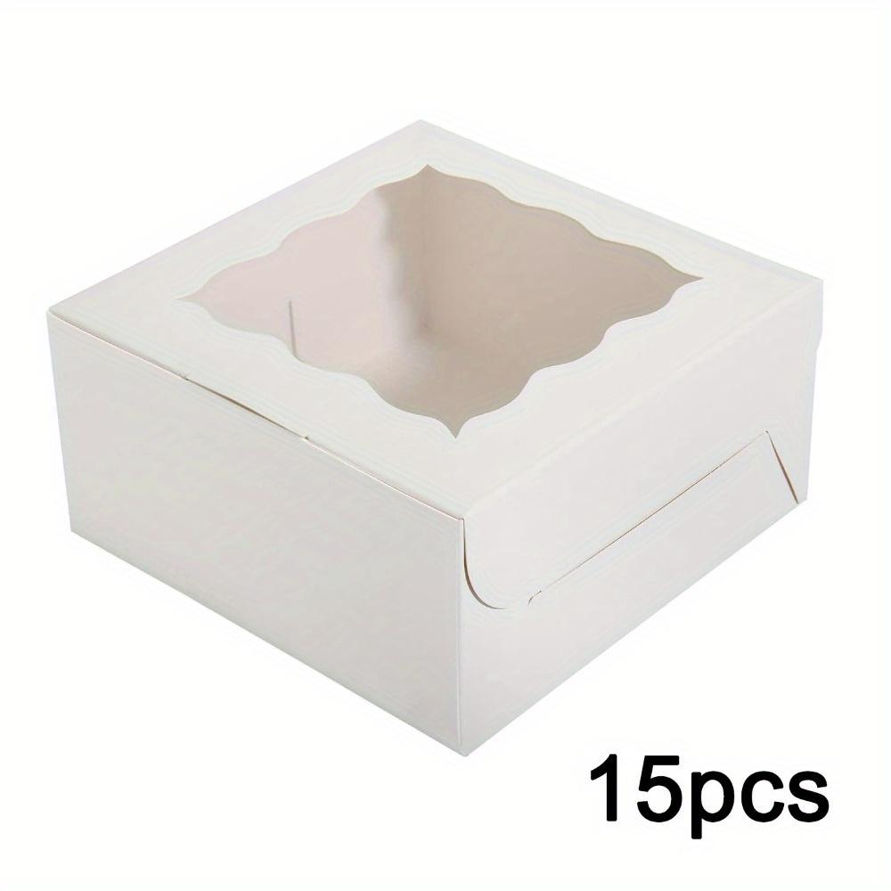 

15 шт. Белые подарочные коробки с окошком, коробки для украшений, подарочная упаковочная коробка из ювелирной бумаги для дня рождения, вечеринки, свадьбы, подарочные коробки 15pcs white
