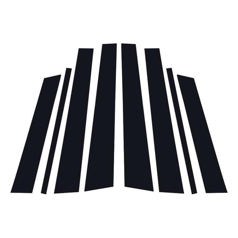 Bil Stolpstolpar Formgjutning Skydd Trim Dekoration för Renault Koleos QM5 2007-2016 Fönsterlister BC Stolpe Klistermärken