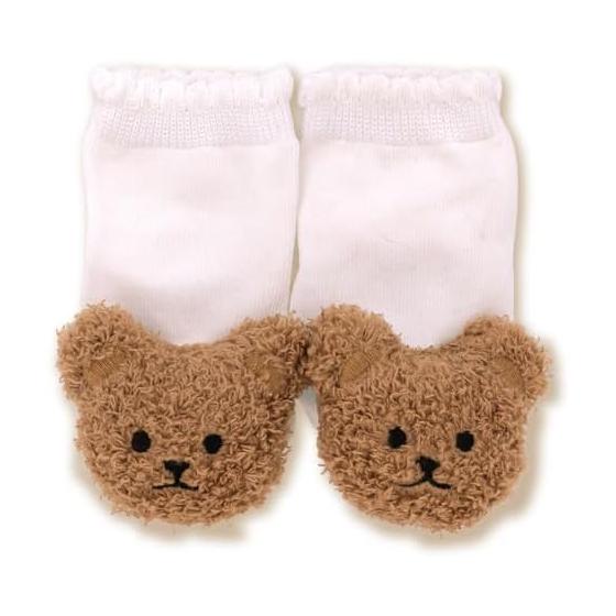 [regalo] Baby Socks Teddy Baby Socks Baby Socks Non-slip 8-11cm 10-13cm Girls Boys Bear 3D Bear