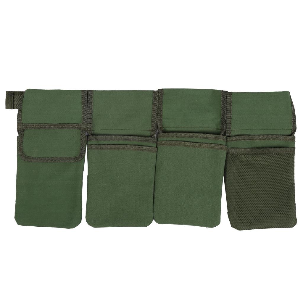 Fourpocket Belt Bag Portable Tool Pocket Oxford Fabric Tool Pouch with Safe Buckle for Gardener Woodworker