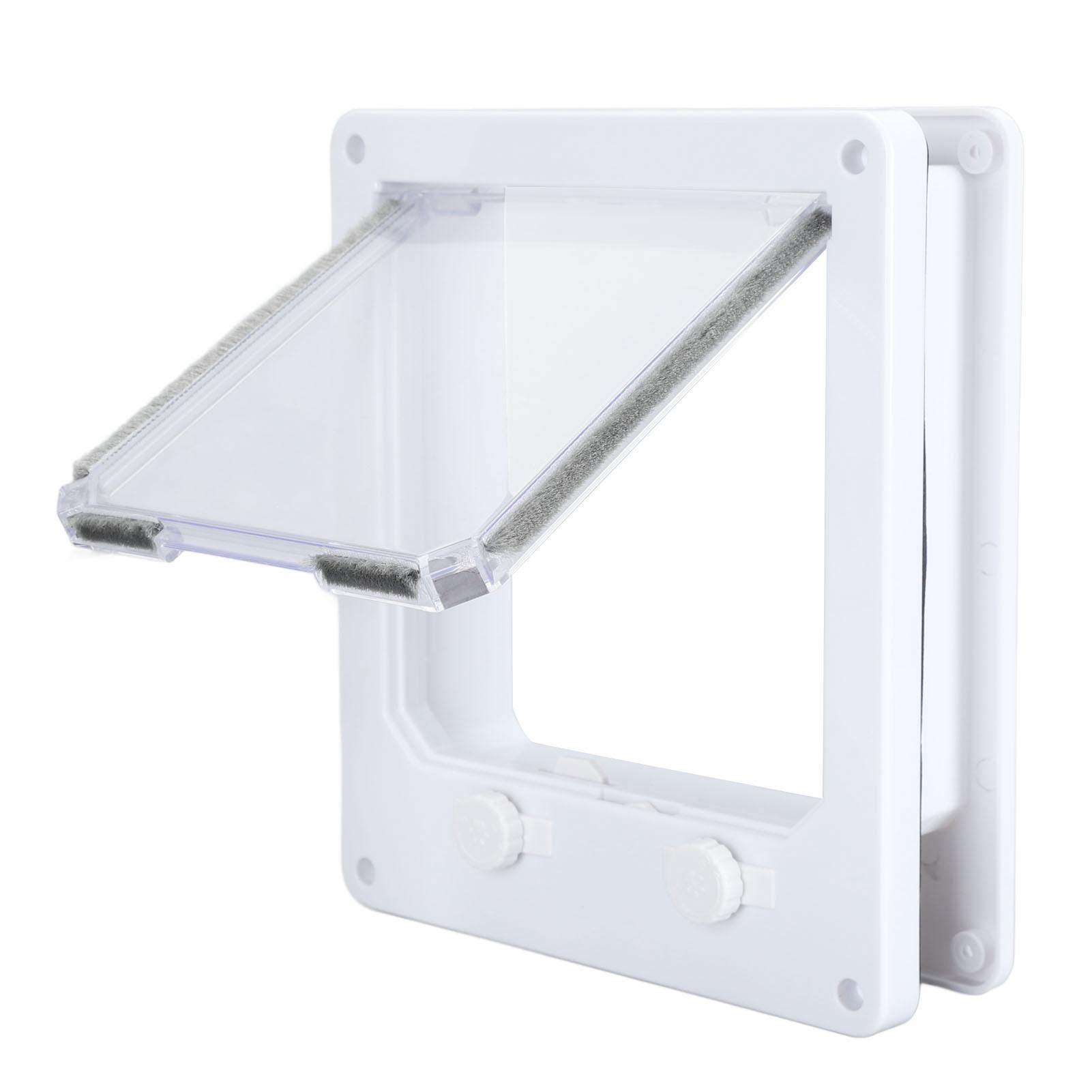 

Pet Door Double Rotary Switch Easy to Clean Strong Construction Long Lasting Use Cat Dog Flap Door M 12 X 9cm M