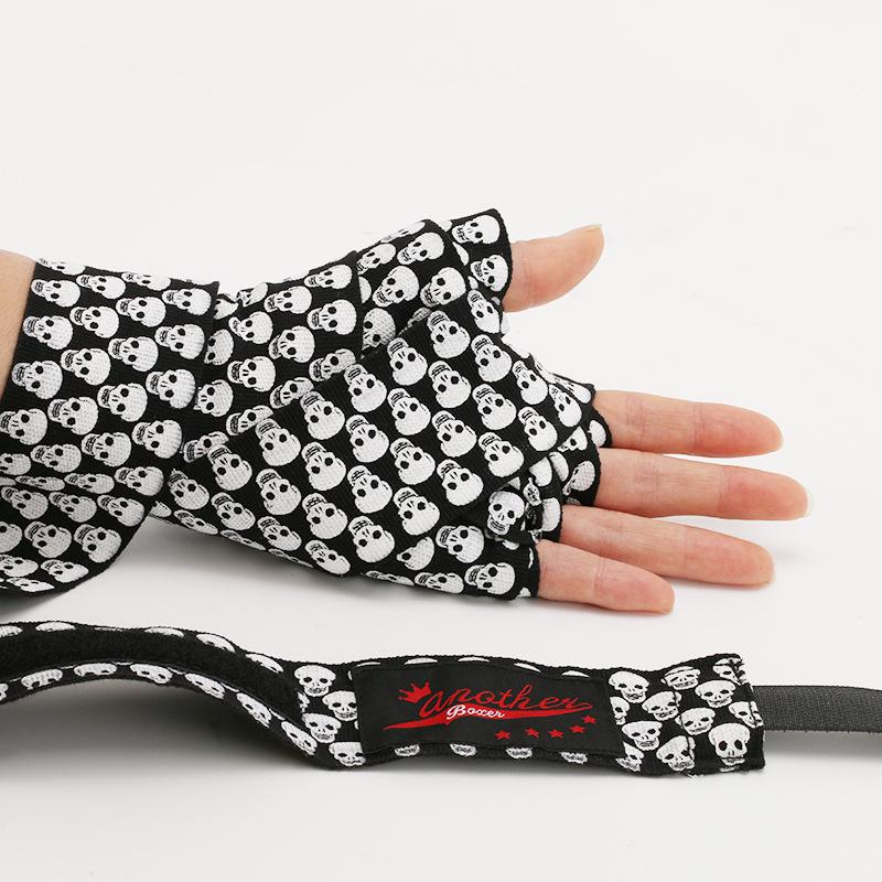 5m Elastic Boxing Hand Wraps - Training & Competition Model, Printed Fighting Bandages